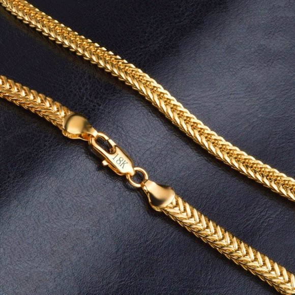 18K Gold Stamped Chain 20"!! - Picture 2 of 3